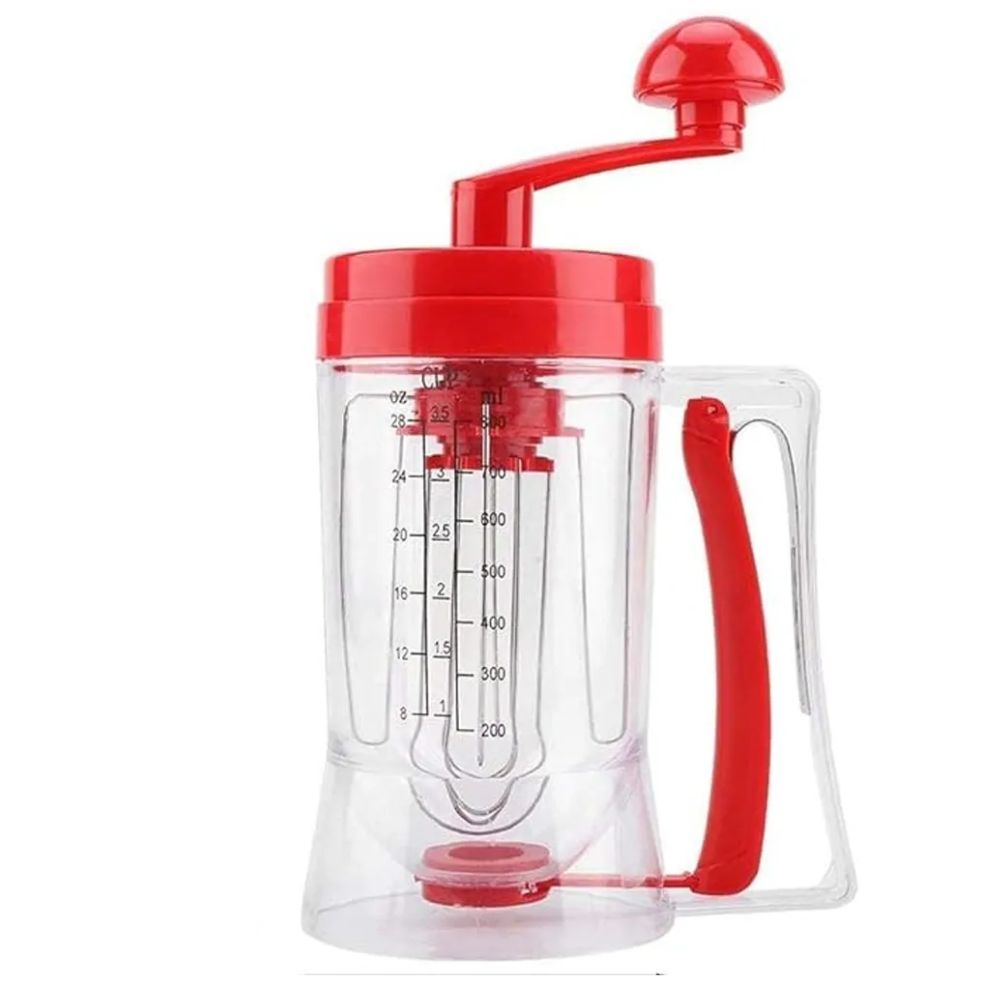 Batidor Manual con Dispensador | Mezcla Fácil y Sin Derrames