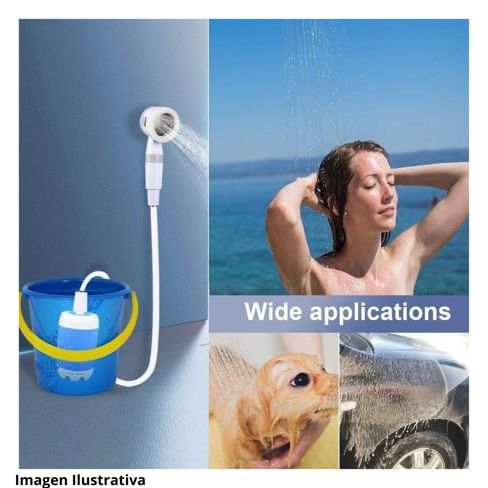 Ducha Portátil con Manguera | Ideal para Camping y Mascotas