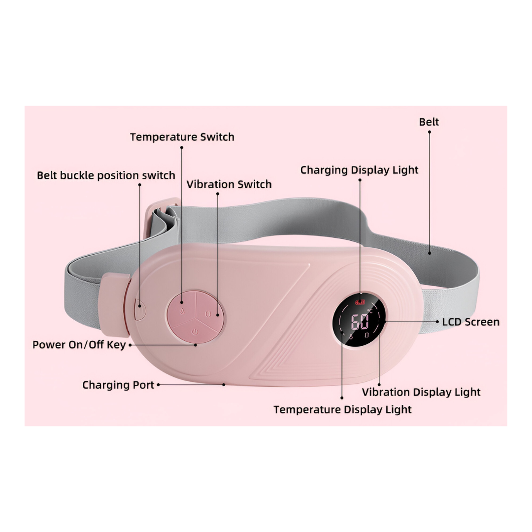 Masajeador Abdominal con Calor | Alivio y Relajación