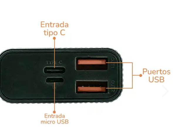Powerbank Portátil 10.000 mAh | Carga Segura en Cualquier Lugar